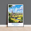 Bakewell Travel Poster, Bakewell Travel Print, England, Derbyshire Art, Bakewell Gift, Wall Art Print