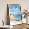 Studland Bay Travel Print, Travel Poster of Studland Bay, England, Dorset Coast Art, Dorset Gift, Wall Art Print