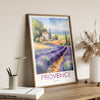 Provence Travel Print, Travel Poster of Provence, France, Provence Gift, Travel Watercolour Gift