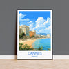 Cannes Travel Poster, Travel Print of Cannes, France, Cannes Art, Canne Gift, Wall Art Print