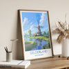 Gelderland Travel Poster, Travel Print of Gelderland, Netherlands, Dutch Art, Gelderland Gift, Wall Art Print