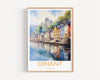 Dinant Poster, Travel Print of Dinant, Belgium, Dinant Gift, Travel Watercolour Gift