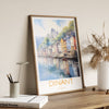 Dinant Poster, Travel Print of Dinant, Belgium, Dinant Gift, Travel Watercolour Gift