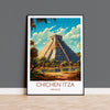 Chichen Itza Poster, Travel Print of Chichen Itza, Mexico, Chichen Itza gift, Travel Gift