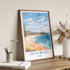 Manly Beach Poster, Travel Print of Manly Beach, Sydney, New South Wales, Australia, Travel Gift