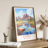 Sedona Poster, Travel Print of Sedona National Park, Arizona, USA, Sedona Travel Gift