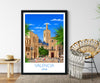 Travel Poster of Valencia, Travel Print of Valencia, Valencia, Spain, Spain Travel Poster, Valencia Cityscape, Valencia Gift