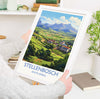 Stellenbosch Print, Travel Poster of Stellenbosch, Wine Region, South Africa, Travel Gift