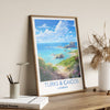 Turks and Caicos Travel Print, Travel Poster of Turks and Caicos, Caribbean, Turks and Caicos Gift, Wall Art Print