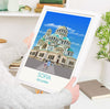 Sofia Travel Poster, Travel Print of Sofia, Bulgaria, Sofia Cityscape, St Alexander Nevsky Cathedral, Sofia Gift