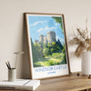 Windsor Castle Travel Print, Travel Poster of Windsor Castle, Berkshire, England, Windsor Castle Gift, Wall Art Print