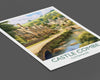 Castle Combe Travel Poster, Travel Print of Castle Combe, England, Cotswolds Art, Cotswolds Gift, Wall Art Print