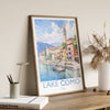 Lake Como Poster, Travel Print of Lake Como, Italy, Venice Gift, Travel Watercolour Gift