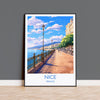 Nice Travel Print, Travel Poster of Nice, France, Nice Art, Nice Gift, Wall Art Print