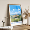 Aix-en-Provence Travel Poster, Travel Print of Aix-en-Provence, France, Provence Art, Aix-en-Provence Gift, Wall Art Print