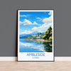 Ambleside Travel Poster, Ambleside Travel Print, England, Cumbria Art, Ambleside Gift, Lake District, Wall Art Print