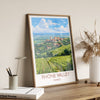 Rhone Valley Print, Travel Poster of Rhone Valley, Wine Region, France, Europe, Travel Gift