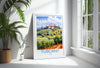 Tuscany Travel Print, Travel Poster of Tuscany, Italy, Tuscany Gift, Travel Watercolour Gift