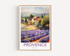 Provence Poster, Travel Print of Provence, France, Provence Gift, Travel Watercolour Gift