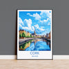 Cork Poster, Travel Print of Cork, Ireland, Cork Gift, Travel Gift