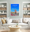 Krakow Travel Print, Travel Poster of Krakow, Poland, Krakow Gift, Poland Wall Art