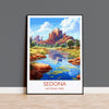 Sedona Poster, Travel Print of Sedona National Park, Arizona, USA, Sedona Travel Gift