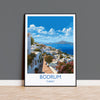 Bodrum Travel Print, Travel Poster of Bodrum, Turkey Poster, Bodrum Gift, Bodrum Art, Turkey Art