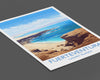 Fuerteventura Travel Print, Travel Poster of Fuerteventura , Canary Islands, Fuerteventura Gift, Wall Art Print