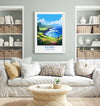 Azores Travel Print, Travel Poster of Azores , Atlantic Ocean, Azores Gift, Wall Art Print