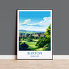 Buxton Travel Print, Travel Poster of Buxton, Buxton, Buxton Gift, Derbyshire Art