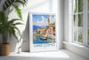 Lake Como Poster, Travel Print of Lake Como, Italy, Venice Gift, Travel Watercolour Gift