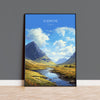 Glencoe Poster, Travel Print of Glencoe, Highlands Gift, Scotland, Highlands Art, Glencoe Gift, Wall Art Print