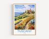 Tuscany Watercolour Print, Travel Poster of Tuscany, Italy, Tuscany Gift, Travel Watercolour Gift