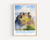 Edinburgh Travel Print, Travel Poster of Edinburgh, Scotland, Edinburgh Gift, Travel Watercolour Gift