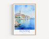 Rovinj Travel Print, Travel Poster of Rovinj, Croatia, Rovinj Gift, Travel Watercolour Gift