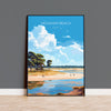 Holkham Beach Travel Print, Travel Poster of Holkham Beach, Norfolk, England, Norfolk Art, Norfolk Gift, Wall Art Print