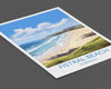 Fistral Beach Travel Poster, Travel Print of Cornwall, England, Cornwall Art, Fistral Beach Gift, Wall Art Print