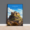 Edinburgh Print, Travel Poster of Edinburgh Castle, Scotland, Edinburgh Castle Art, Edinburgh Gift, Wall Art Print