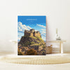 Edinburgh Print, Travel Poster of Edinburgh Castle, Scotland, Edinburgh Castle Art, Edinburgh Gift, Wall Art Print