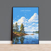 Lake Saimaa Travel Poster, Lake Saimaa Travel Print, Finland, Finland Art, Lake Saimaa Gift, Wall Art Print