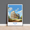 Rome Travel Print, Travel Poster of Rome, Italy Poster, Rome Gift, Rome Art, Italy Art