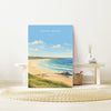 Fistral Beach Poster, Travel Print of Cornwall, England, Cornwall Art, Fistral Beach Gift, Wall Art Print