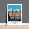 Chelsea Travel Poster, Travel Print of Chelsea, London Poster, Chelsea Gift, Chelsea Art, London Art UK Travel Gift