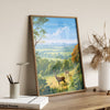 Richmond Park Travel Poster, Travel Print of Richmond Park, Surrey, London, England, London Art, London Gift, Wall Art Print