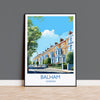 Balham Travel Poster, Travel Print of Balham, London Poster, Balham Gift, Balham Art, London Art UK Travel Gift