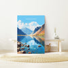 Wastwater Travel Print, Wastwater Travel Poster, England, Cumbria Art, Wastwater Gift, Lake District, Wall Art Print