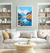 Wastwater Travel Print, Wastwater Travel Poster, England, Cumbria Art, Wastwater Gift, Lake District, Wall Art Print