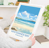 Whitesands Bay Travel Print, Travel Poster of Whitesands Bay, St Davids, Pembrokeshire Art, Whitesands Bay Gift, Wales Gift