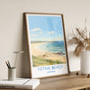 Fistral Beach Print, Travel Poster of Cornwall, England, Cornwall Art, Fistral Beach Gift, Wall Art Print