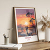 Kenya Travel Print, Travel Poster of Kenya, Kenya Gift, Kenya Sunset Africa, Africa Art Gift, Wall Art Print